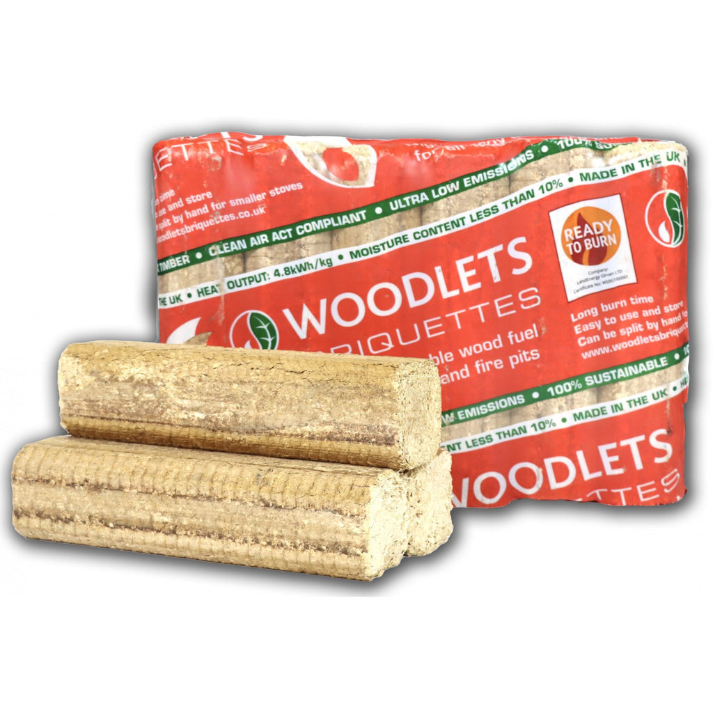 Woodlets Wood Briquettes 200mm Lengths